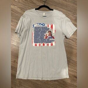 Bella + Canvas Graphic T-Shirt Men’s Large NWOT Patriotic Quote Tee Soft Cotton